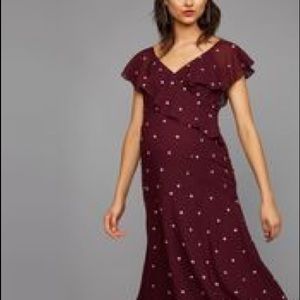 A Pea in the Pod Embroidery Maternity Dress NWT